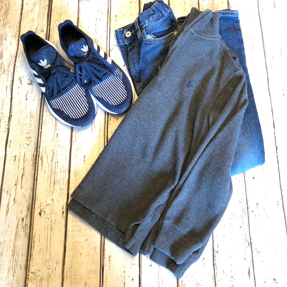 Boys Polo 1/4 Zip Sweater